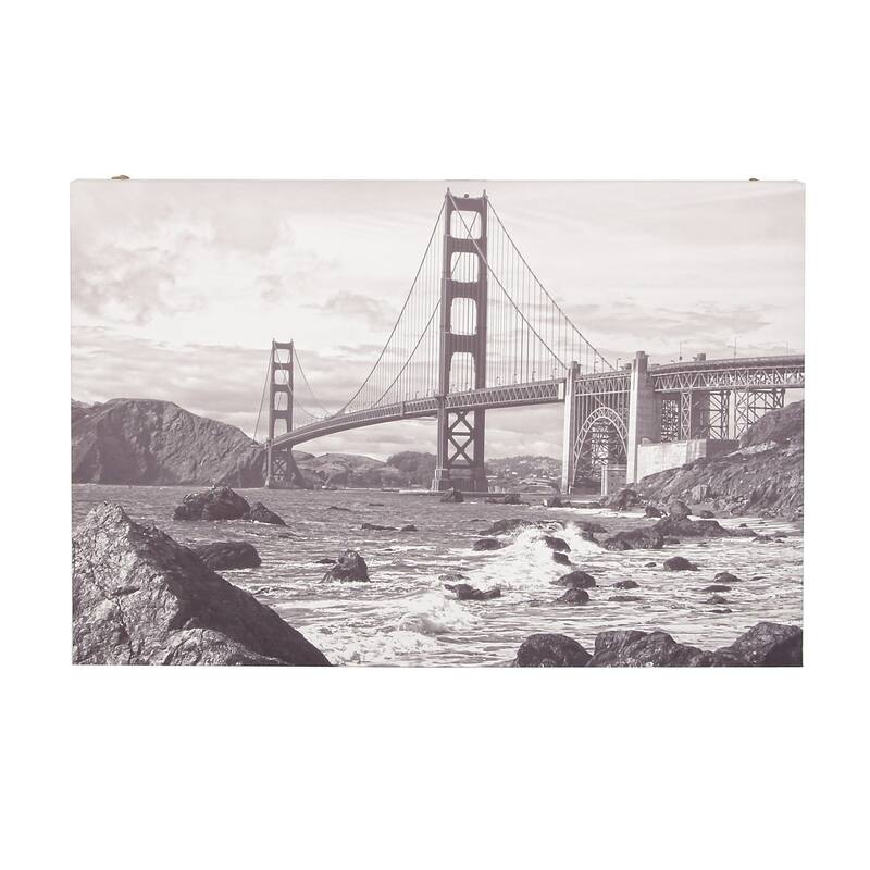 Traditional Wood Golden Gate Bridge Canvas Art Bed Bath & Beyond