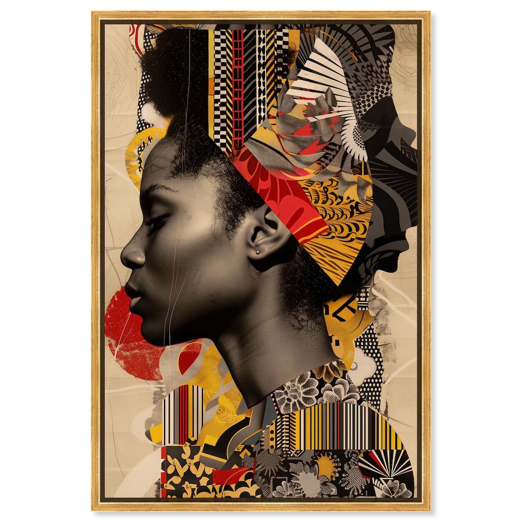 Cultural Collage Canvas by Art Remedy