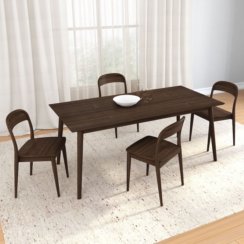 Plank and Beam Loar Mid-Century Modern Solid Wood Dining Chair