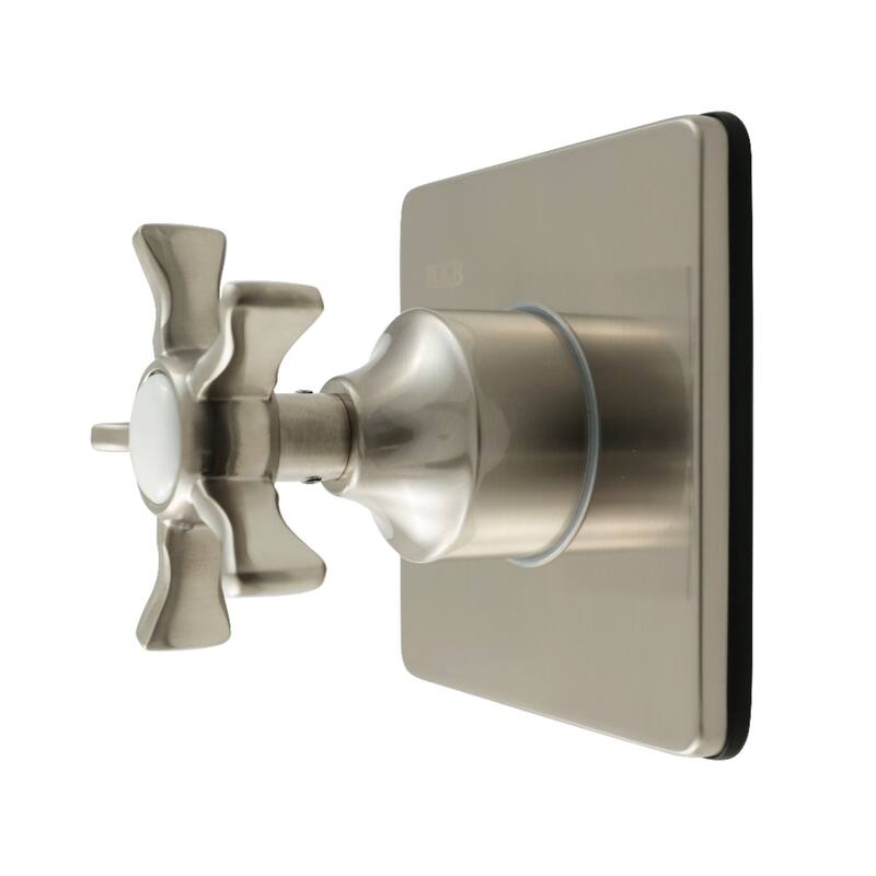 Hamilton Single-Handle Six-Way Diverter Valve with Square Trim Kit - Brushed Nickel