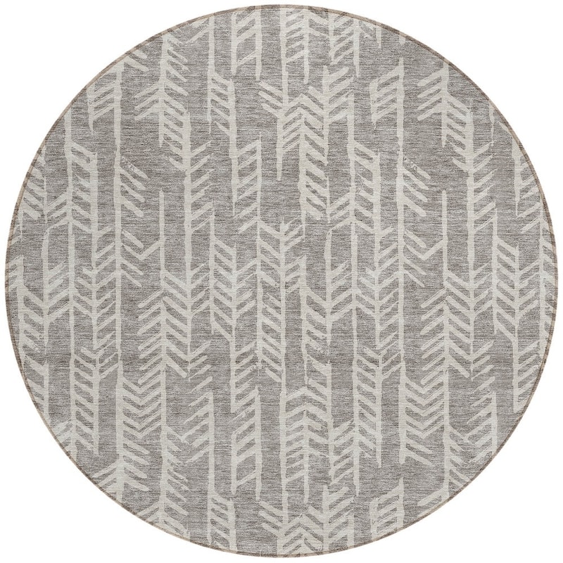 HomeRoots Tribal Transitional Rectangle Outdoor Rug