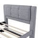 preview thumbnail 22 of 21, Merax Full Size Upholstery platform bed with Trundle