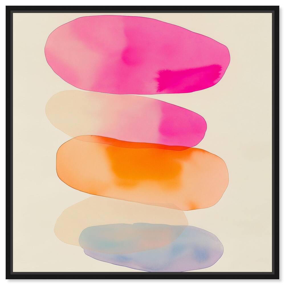 Pebble Palette Canvas by Art Remedy