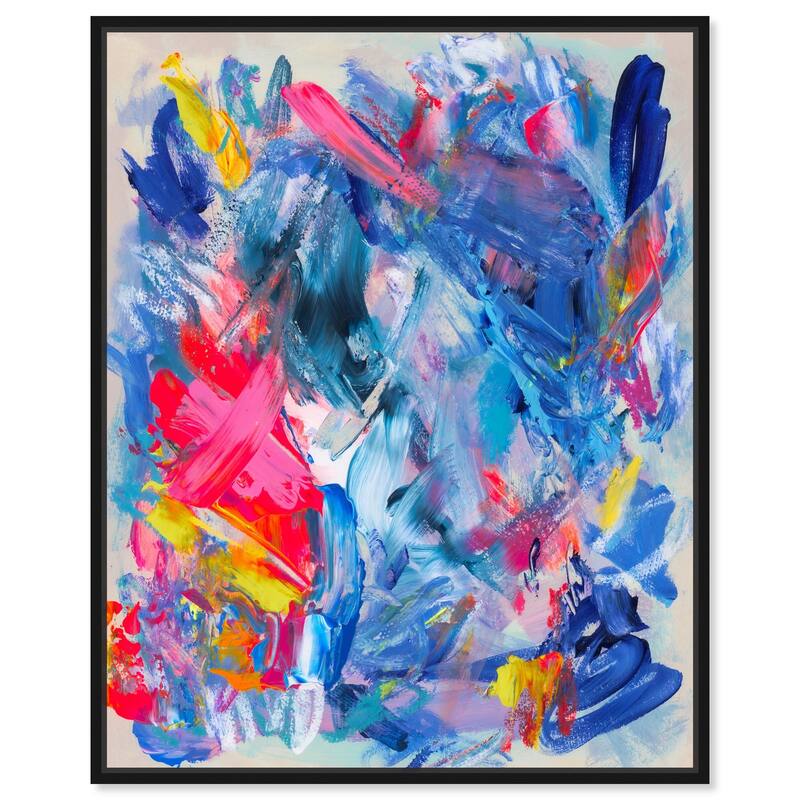 Colorburst Mirage Canvas by Art Remedy - Black - 20" x 24"