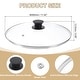 preview thumbnail 6 of 13, 1 Pcs Universal Lid for Pot Cookware, Replacement Glass Pan Lids - Clear, Black Fit 11 Inch