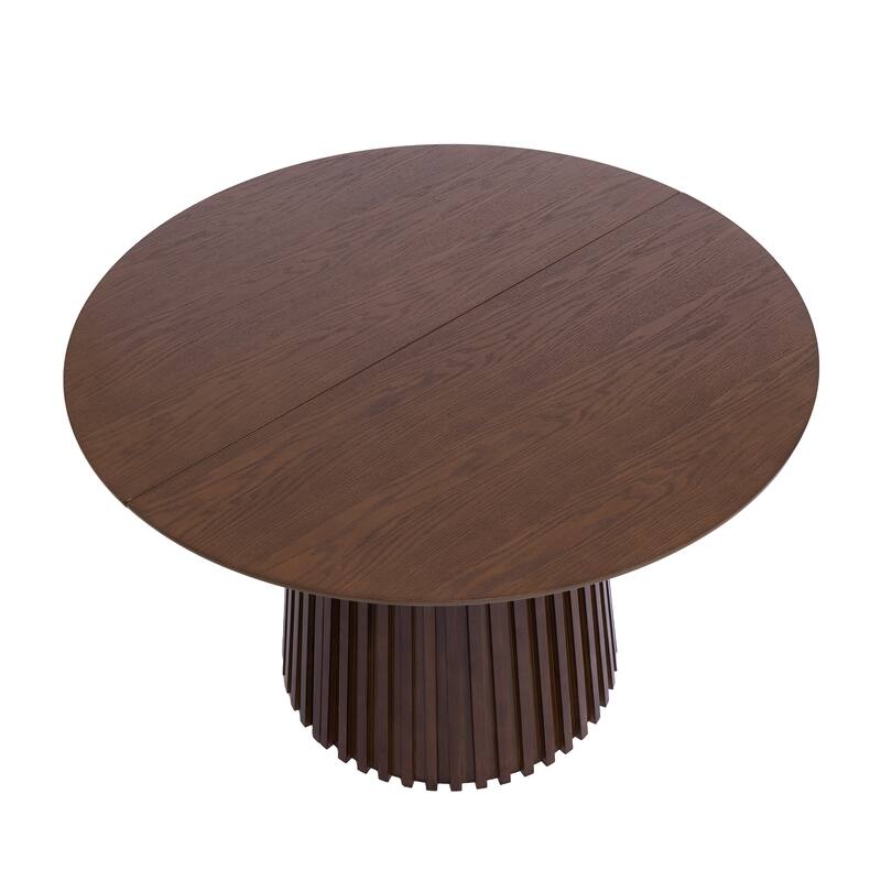 Christopher Knight Home - Mid-Century Extendable Dining Table Set with Upholstered Cane Back Dining Chairs