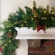 preview thumbnail 5 of 5, 9' Traditional Woodland Berry Garland w/Incandescent Clear Light Plug