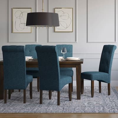 WYNDENHALL Essex Deluxe Tufted Parson Chair (Set of 2) - 18.9"w x 19.3"d x 42.1"h