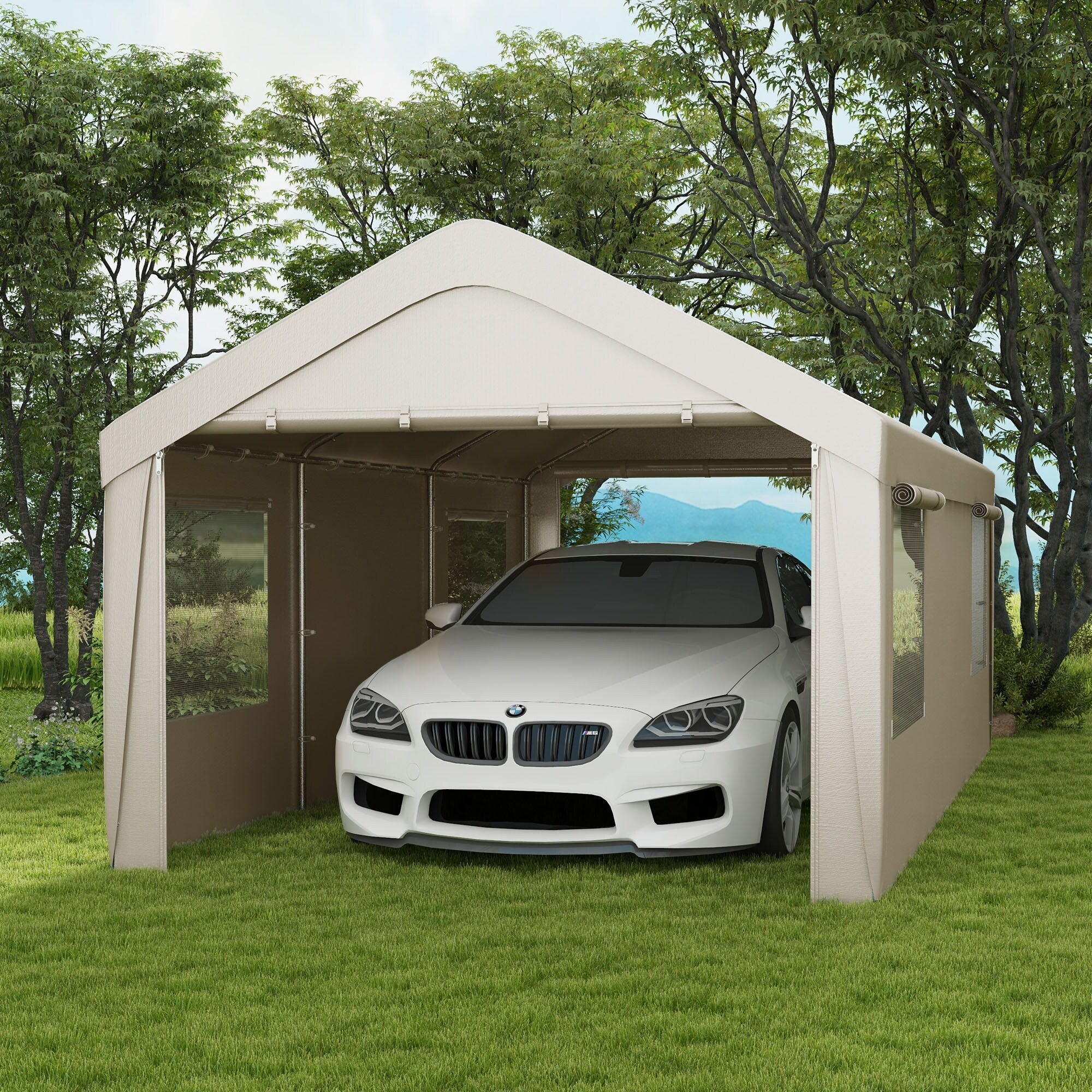2 car garage tent top