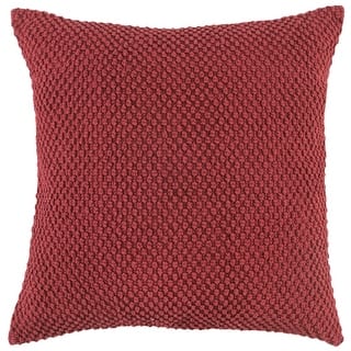 Rizzy Home Transitional Solid Light Texture Throw Pillow, 20-inch