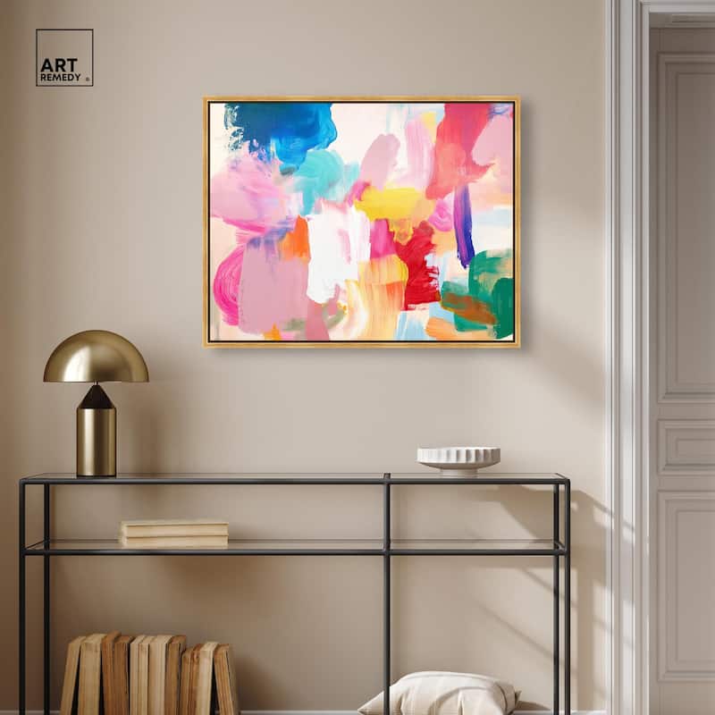 Pastel Riot II Colorful Canvas by Art Remedy