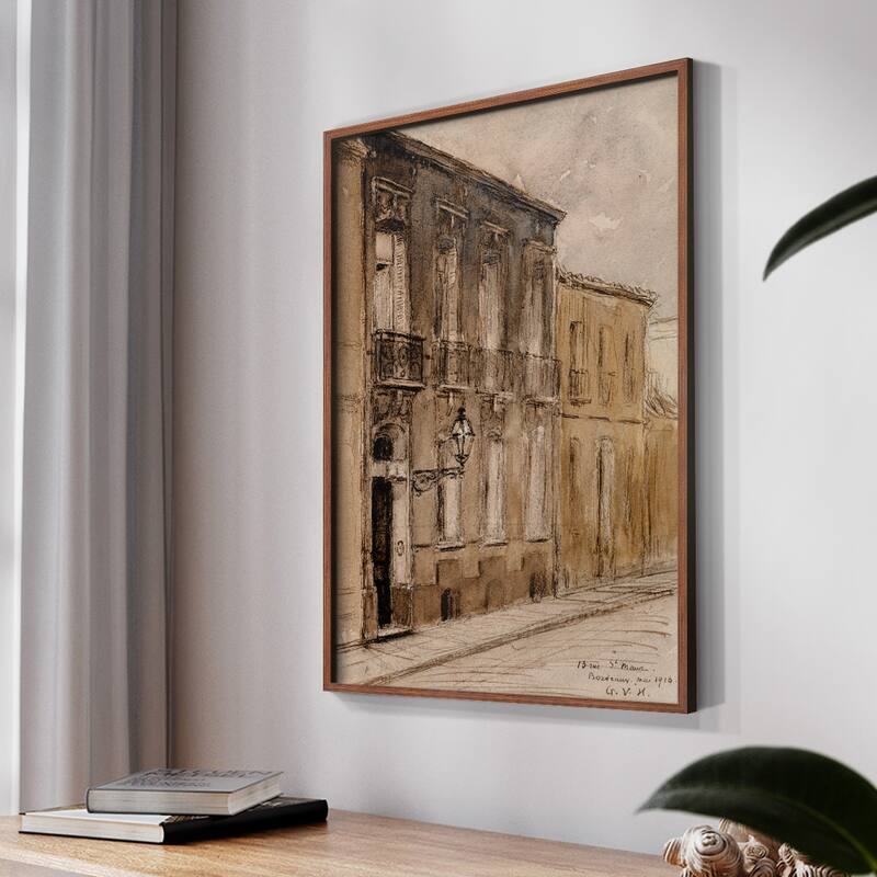 Vintage Landscape CCLVI -Framed Print