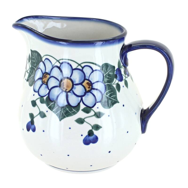 Blue Rose Polish Pottery 7C WR Unikat Pitcher