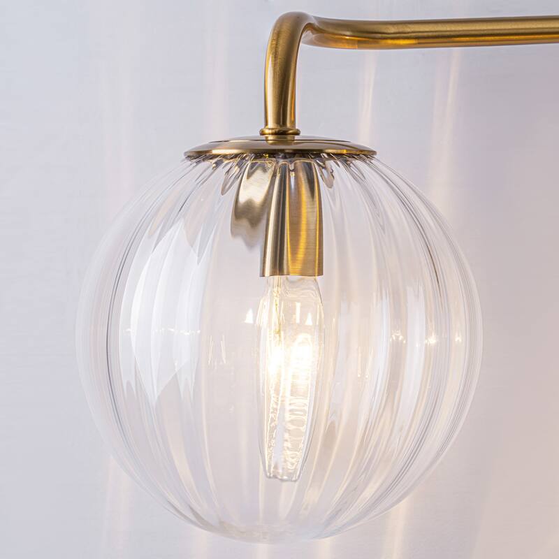 Starsky 3-Lights Modern Dimmable Glass Bathroom Vanity Light