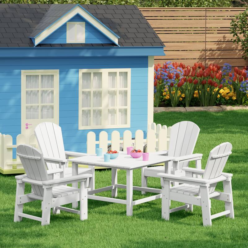 Laguna Kids Adirondack 5-Piece Square Table Dining Set
