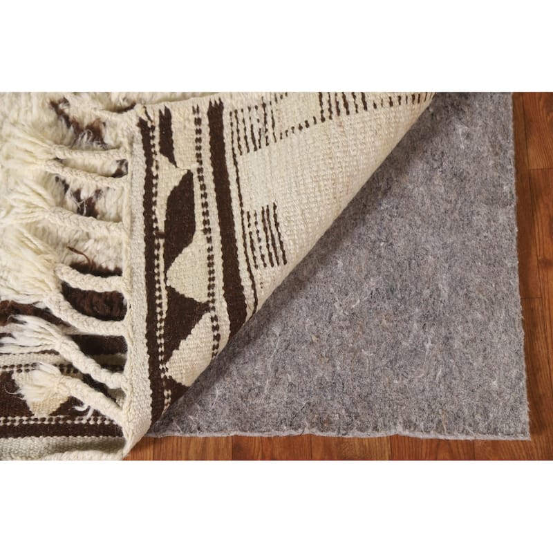Anatolian Geometric Turkish Runner Rug Handmade Wool Carpet - 3'2"x 11'9"