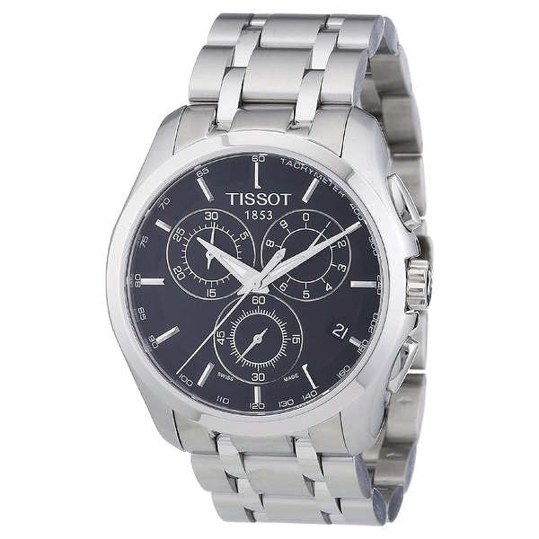 Tissot Men's T0356171105100 'Couturier' Chronograph Stainless Steel Watch - Multi. Opens flyout.