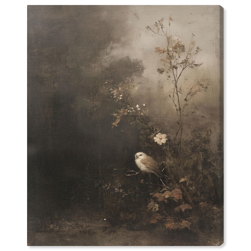 Owl in the Shadows II Canvas by Art Remedy, Gallery Wrapped