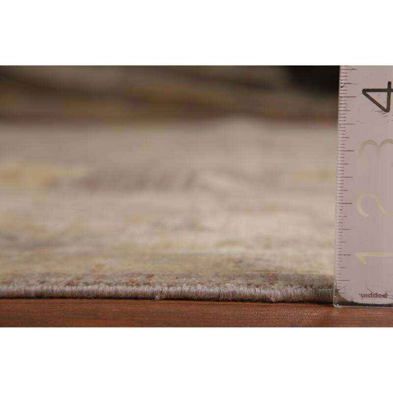 Vegetable Dye Oushak Turkish Area Rug Oriental Handmade Wool Carpet - 8'6"x 11'9"