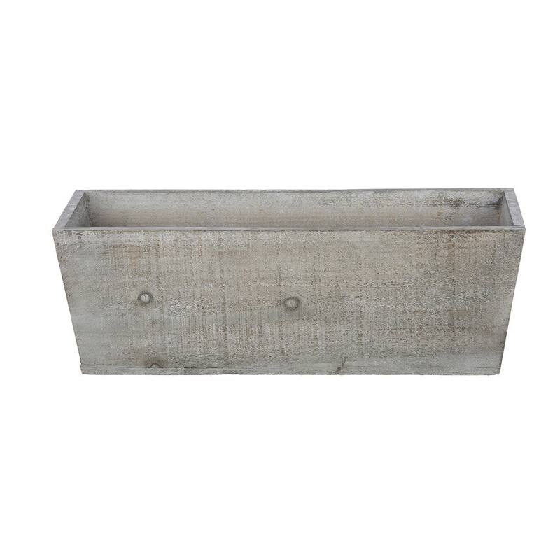 Faux English Ivy in Grey Wood Ledge