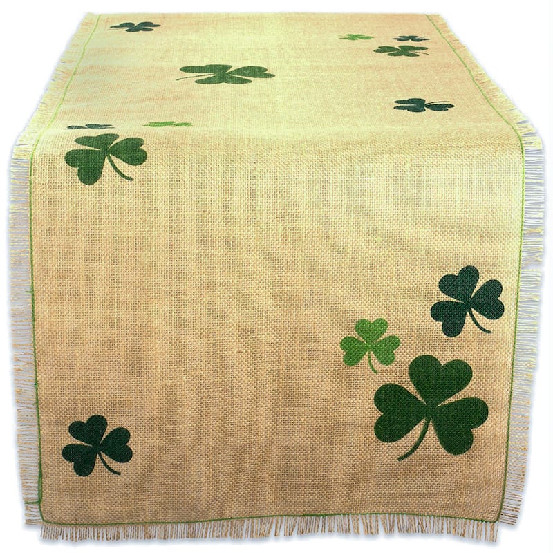 DII St. Patrick's Day Table Runner - 14x108" - Shamrocks