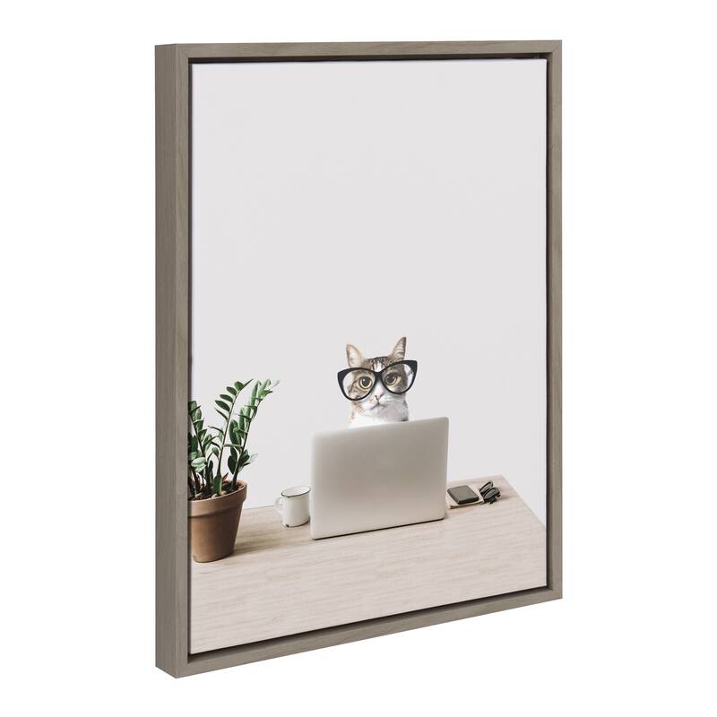 Kate and Laurel Sylvie Cathy Frame Canvas by The Creative Bunch Studio