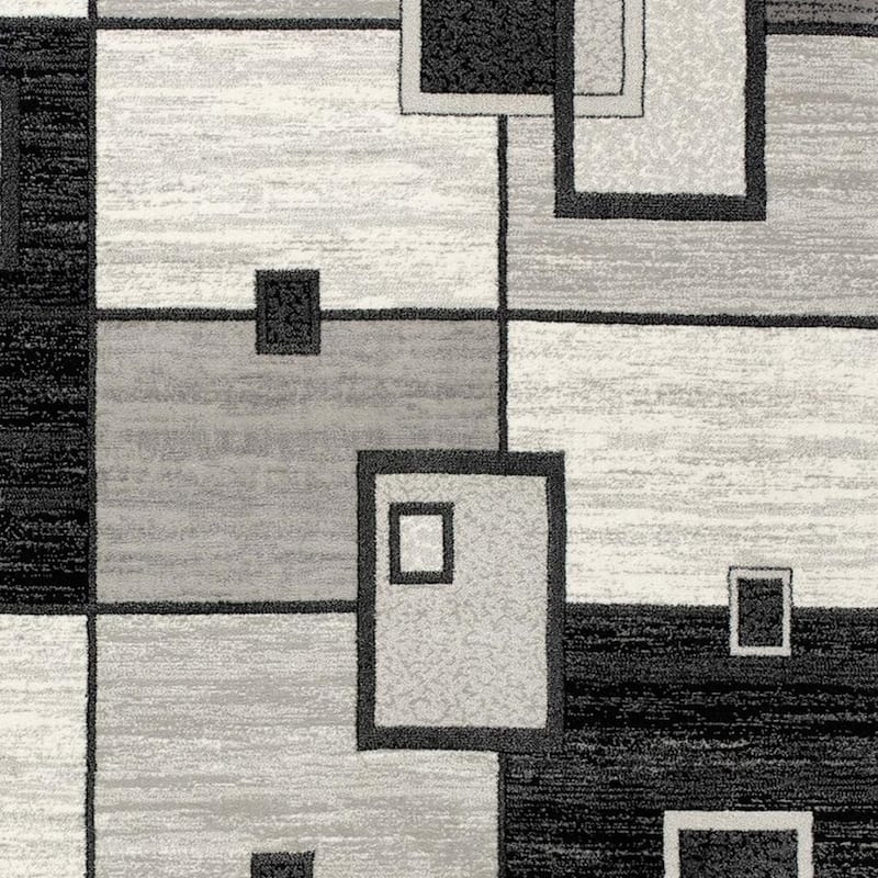 HomeRoots Geometric Modern Runner Area Rug