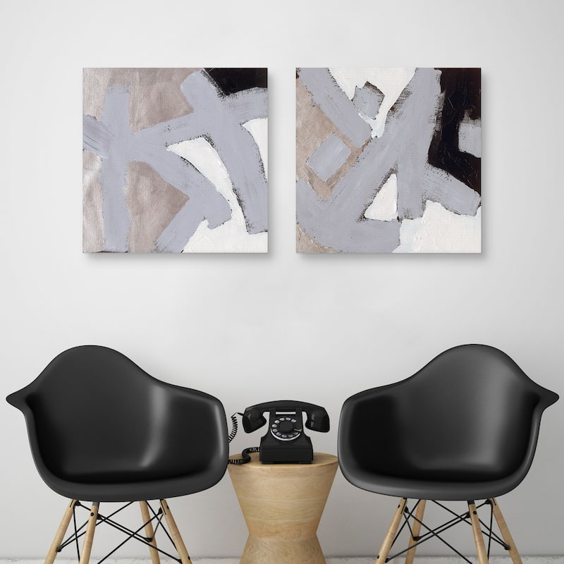 Fishing at Night I & II by Dan Houston Canvas Art Prints