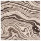 preview thumbnail 2 of 10, SAFAVIEH Handmade Metro Iivi Modern Abstract Wool Rug 6' Square - Brown/Ivory - Square