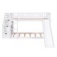 preview thumbnail 17 of 25, Stairway Twin Over Twin Bunk Bed with Stairs Cabinet, Built-in Ladder and Safety Guardrails, Floor Bed Storage Platform Bed