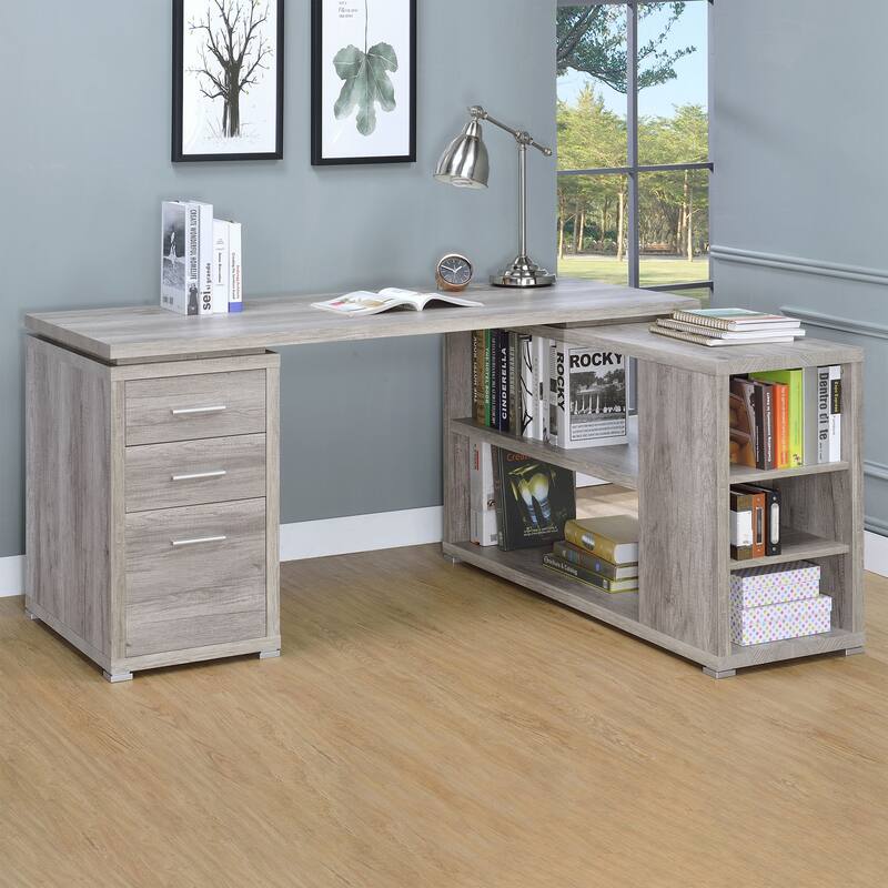 Yvette 60-inch 3-Drawer L-Shape Computer Desk