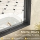 preview thumbnail 2 of 78, Extra Large Metal Frame Wall Mirror Black Tempered Glass for Bathroom