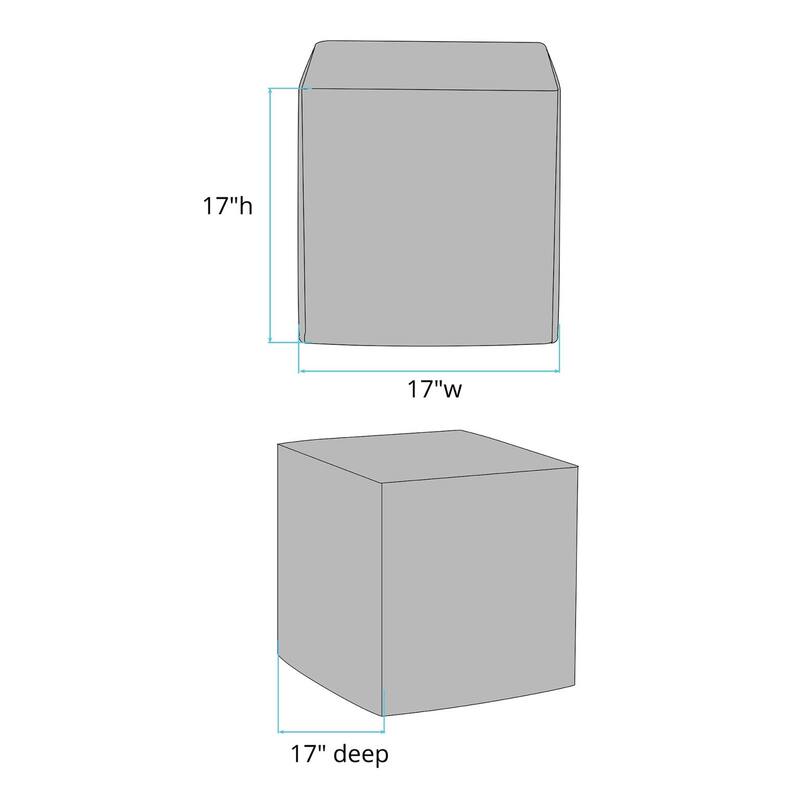 Allan Andrews No Tip Block Ottoman with Cover, Bella Collection