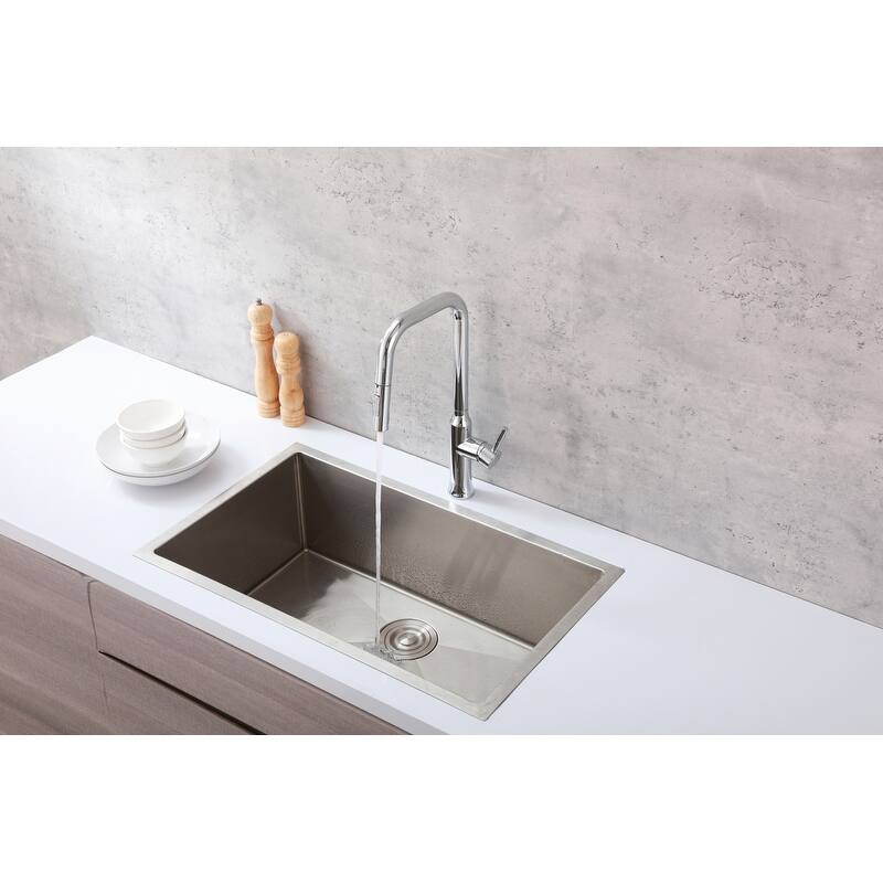 Indigo Home Single Handle Pull Down Sprayer Kitchen Faucet