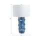 preview thumbnail 15 of 19, Glass Bubble Table Lamp with Crystal Accents and Cylinder Base