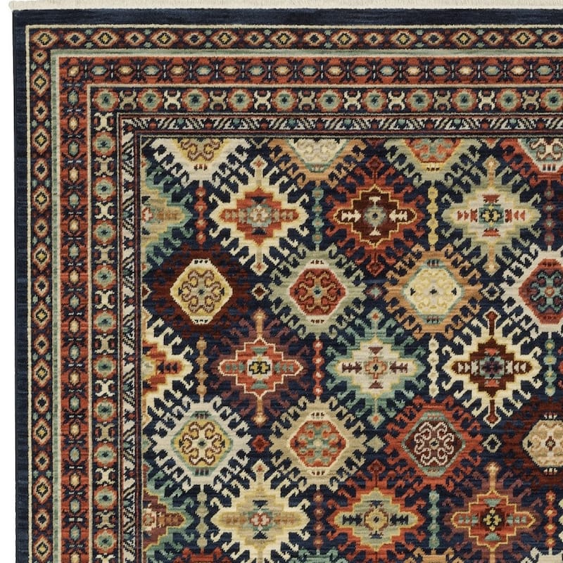 HomeRoots Oriental Traditional Rectangle Area Rug