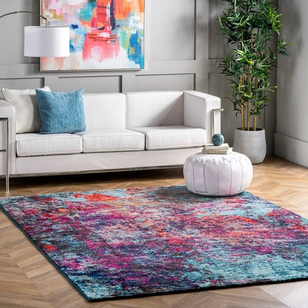 slide 2 of 22, Nuloom Reva Colorful Abstract Area Rug Multi - 10' x 14' - Rectangle