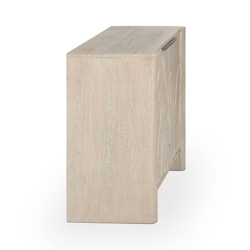 Classic Home Ledro 2-Door Mango Wood Cabinet