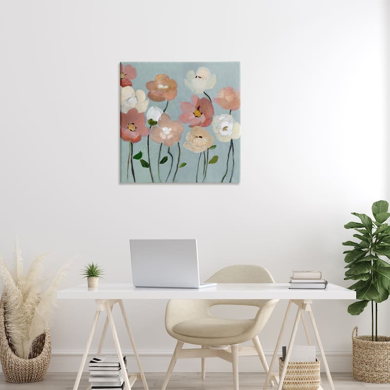 Stupell Soft Mixed Blossoms Canvas Wall Art Design By Charity Henderson