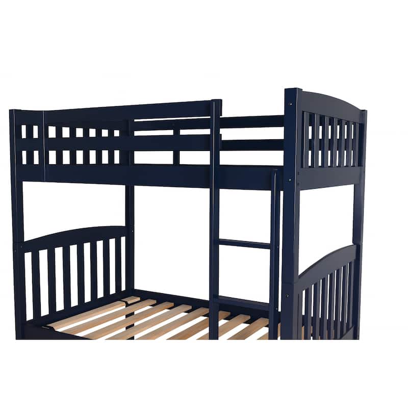 Somette Claire Twin Bunk Bed with Storage Drawers and Tray (Mattresses Not Included)