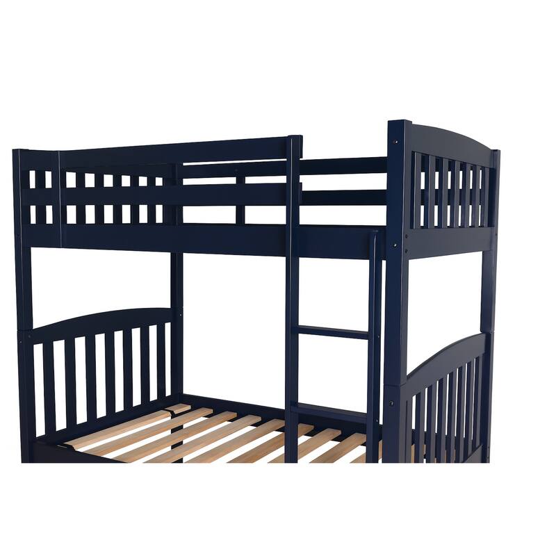 Somette Claire Twin over Twin Bunk Bed with Tray (Mattresses Not Included)
