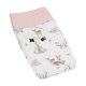 preview thumbnail 1 of 4, Sweet Jojo Designs Blush Pink, Mint Green and White Boho Woodland Deer Floral Collection Changing Pad Cover