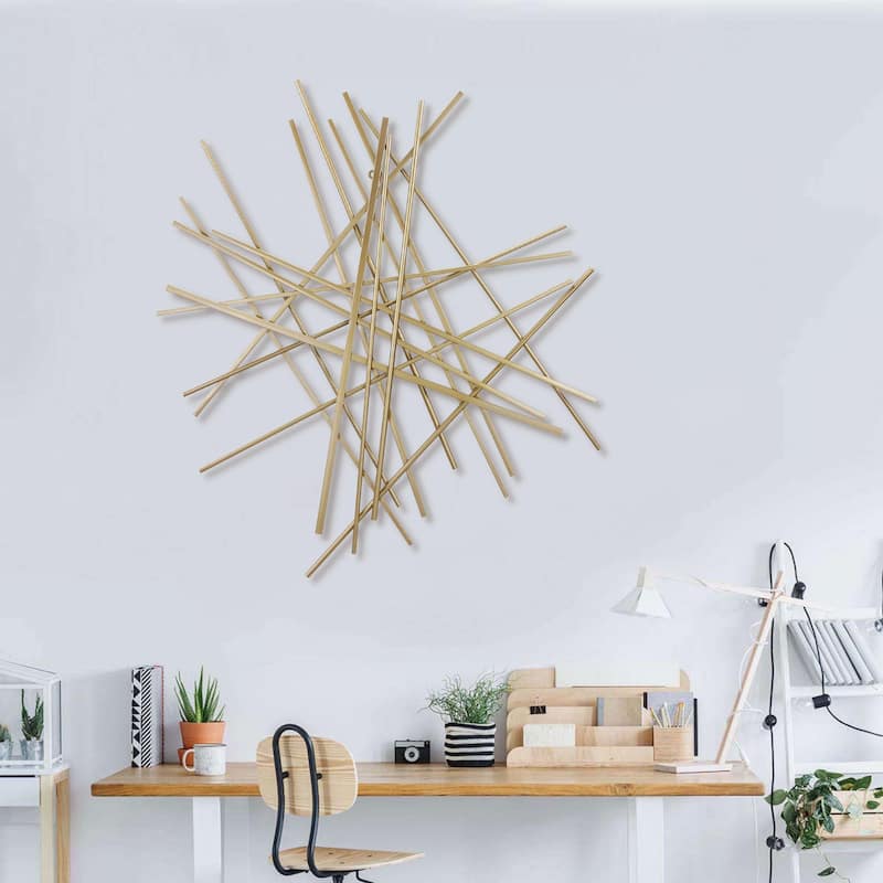 Avalon Gold Abstract Wall Decor