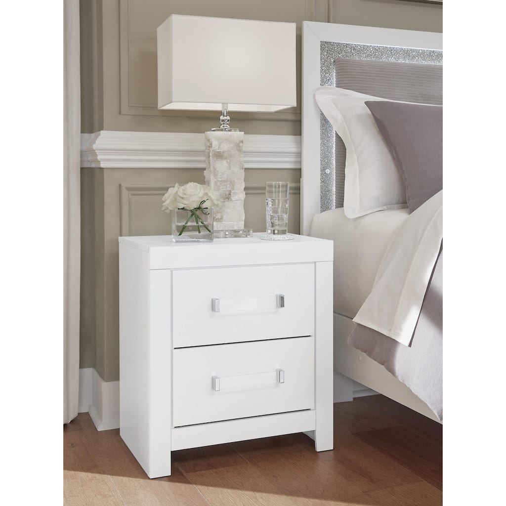 Signature Design by Ashley Marzoni White Nightstand