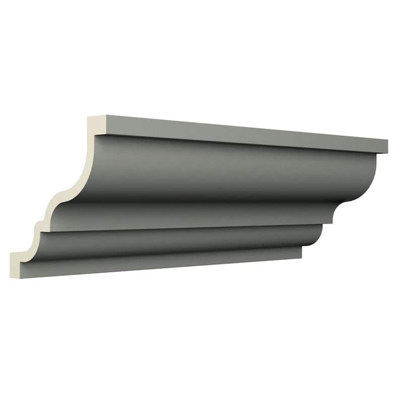 6"H x 6"P x 8 3/8"F x 96"L Tessa Crown Moulding - 1-Pack