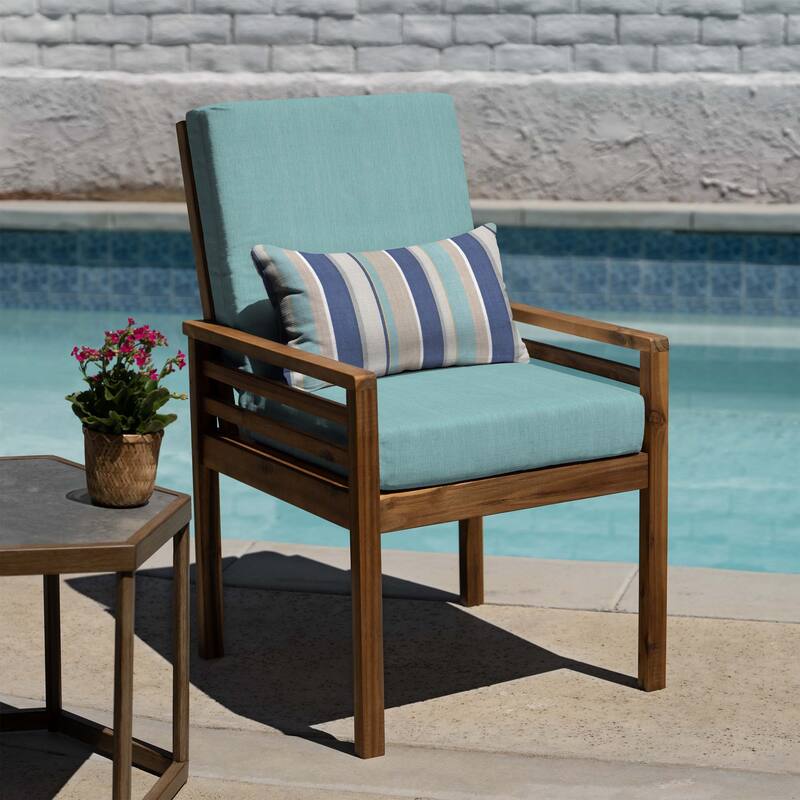 Outdoor Highback Dining Chair Cushion