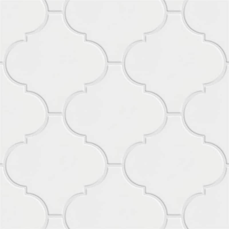 Merola Tile Provenzale Lantern White 8" x 8" Porcelain Floor and Wall Tile