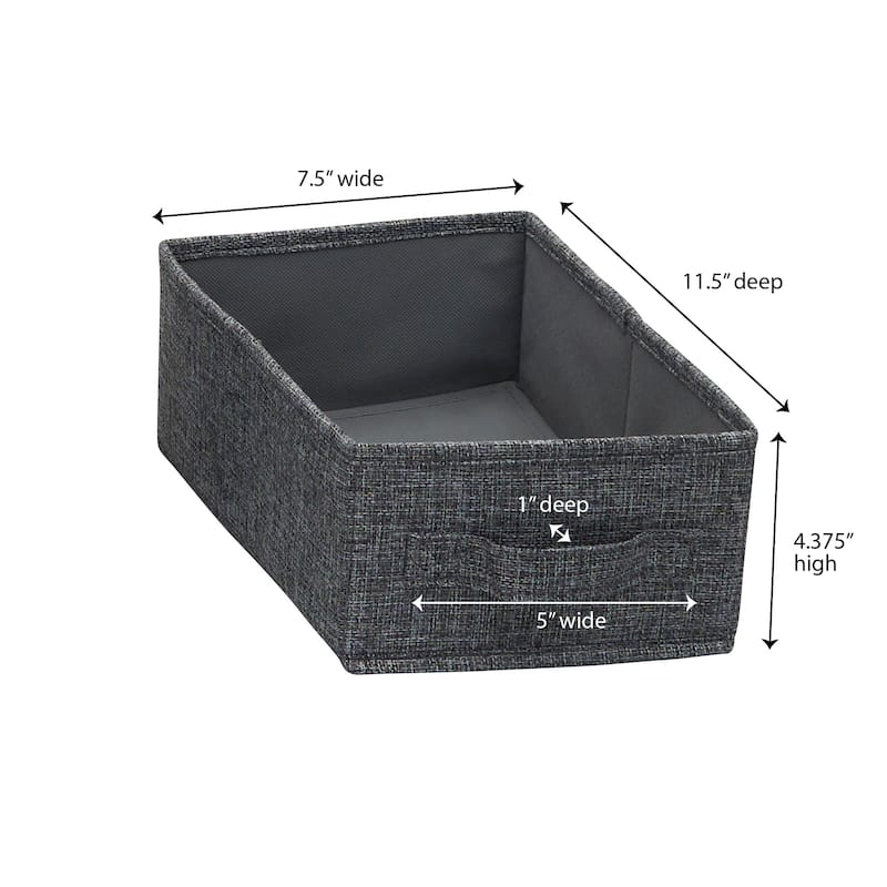 Household Essentials Narrow Closet Linen Organizer Drawers, 2 Pack