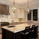 preview thumbnail 13 of 17, Mid-Century Modern Gold Chandelier Geometric Light for Kitchen Island