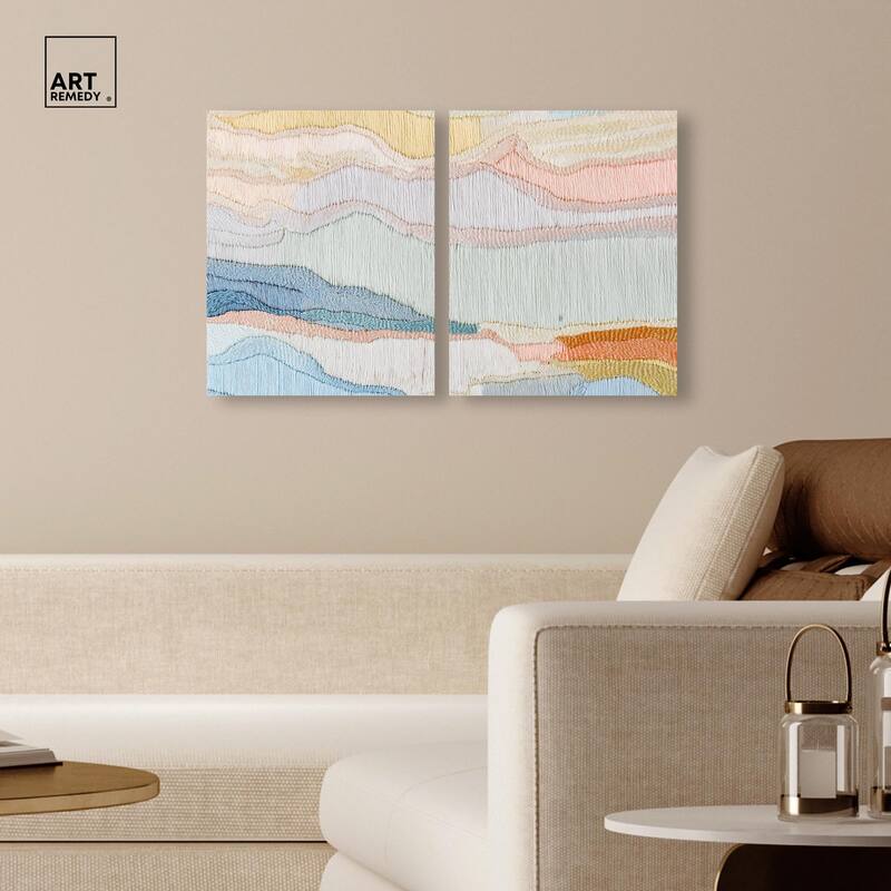 Gentle Breeze II Canvas Set of 2 by Art Remedy, Gallery Wrapped